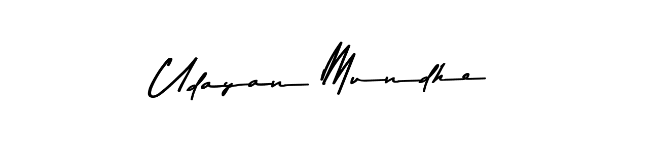 Also we have Udayan Mundhe name is the best signature style. Create professional handwritten signature collection using Asem Kandis PERSONAL USE autograph style. Udayan Mundhe signature style 9 images and pictures png