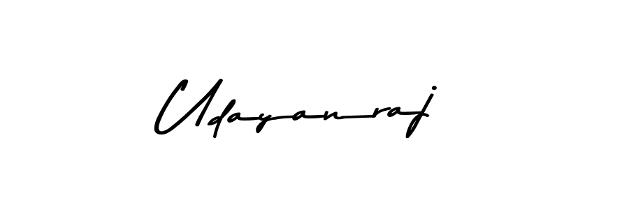 How to make Udayanraj name signature. Use Asem Kandis PERSONAL USE style for creating short signs online. This is the latest handwritten sign. Udayanraj signature style 9 images and pictures png