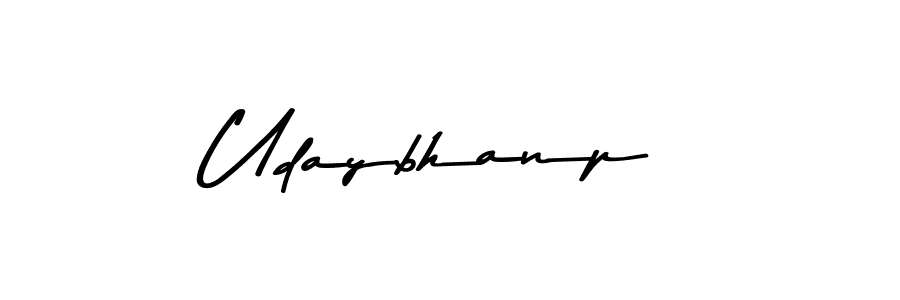 How to make Udaybhanp name signature. Use Asem Kandis PERSONAL USE style for creating short signs online. This is the latest handwritten sign. Udaybhanp signature style 9 images and pictures png