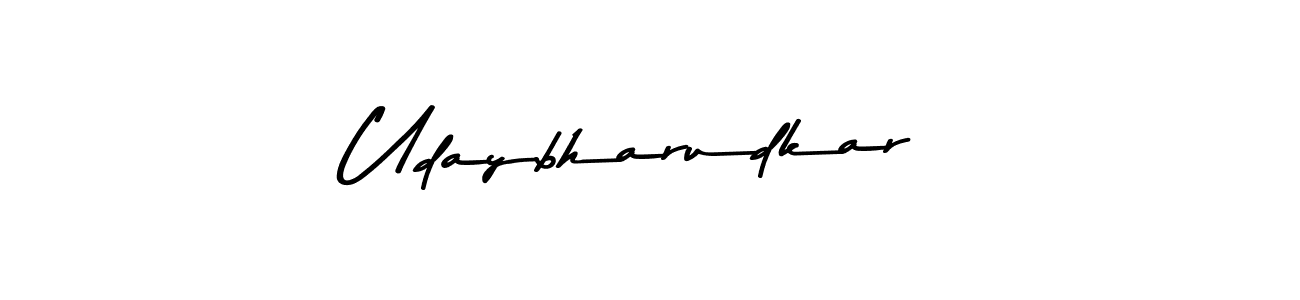 Create a beautiful signature design for name Udaybharudkar. With this signature (Asem Kandis PERSONAL USE) fonts, you can make a handwritten signature for free. Udaybharudkar signature style 9 images and pictures png