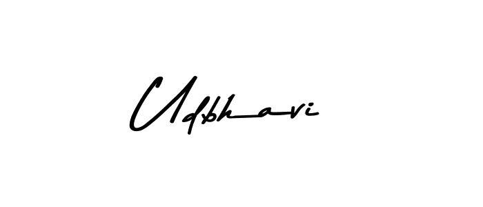 Design your own signature with our free online signature maker. With this signature software, you can create a handwritten (Asem Kandis PERSONAL USE) signature for name Udbhavi. Udbhavi signature style 9 images and pictures png