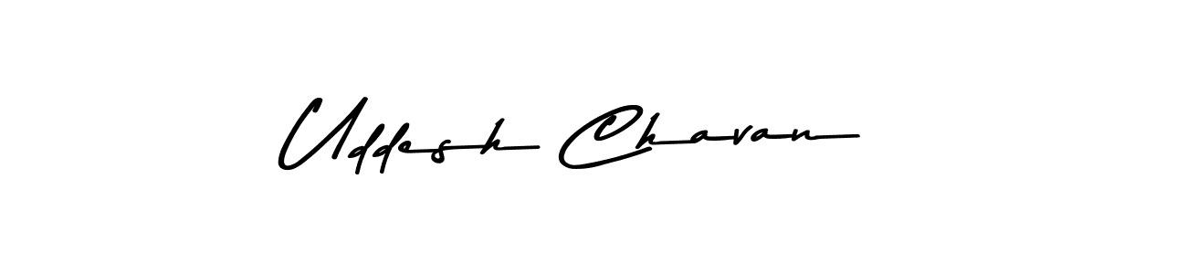 Uddesh Chavan stylish signature style. Best Handwritten Sign (Asem Kandis PERSONAL USE) for my name. Handwritten Signature Collection Ideas for my name Uddesh Chavan. Uddesh Chavan signature style 9 images and pictures png