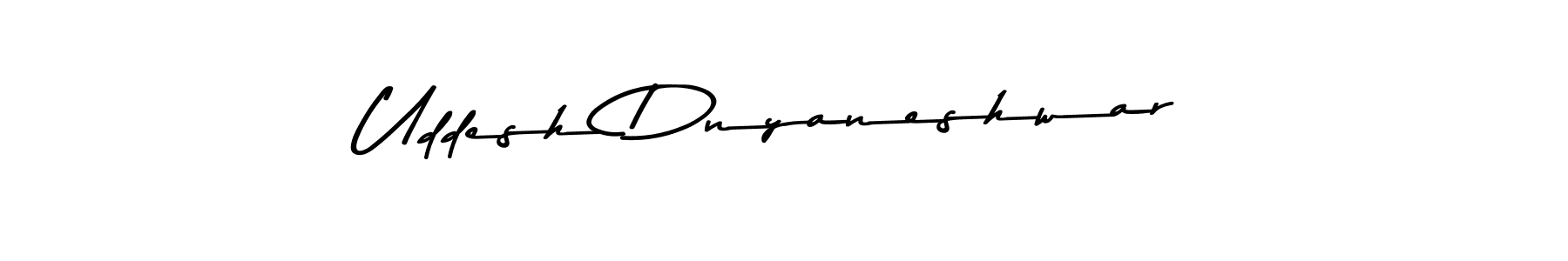 Make a beautiful signature design for name Uddesh Dnyaneshwar. With this signature (Asem Kandis PERSONAL USE) style, you can create a handwritten signature for free. Uddesh Dnyaneshwar signature style 9 images and pictures png