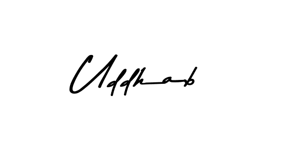 if you are searching for the best signature style for your name Uddhab. so please give up your signature search. here we have designed multiple signature styles  using Asem Kandis PERSONAL USE. Uddhab signature style 9 images and pictures png