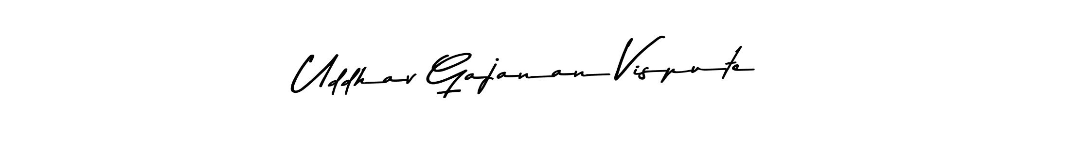 Make a beautiful signature design for name Uddhav Gajanan Vispute. With this signature (Asem Kandis PERSONAL USE) style, you can create a handwritten signature for free. Uddhav Gajanan Vispute signature style 9 images and pictures png
