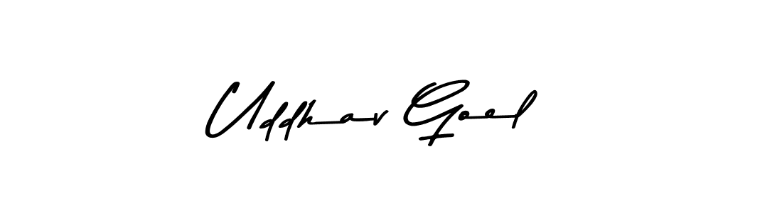 Also You can easily find your signature by using the search form. We will create Uddhav Goel name handwritten signature images for you free of cost using Asem Kandis PERSONAL USE sign style. Uddhav Goel signature style 9 images and pictures png