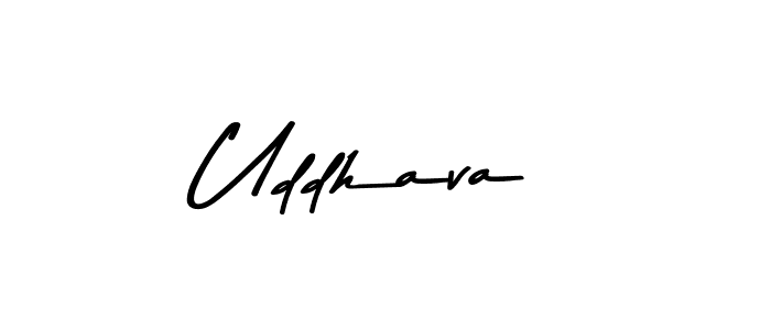 How to make Uddhava name signature. Use Asem Kandis PERSONAL USE style for creating short signs online. This is the latest handwritten sign. Uddhava signature style 9 images and pictures png