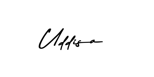 Create a beautiful signature design for name Uddisa. With this signature (Asem Kandis PERSONAL USE) fonts, you can make a handwritten signature for free. Uddisa signature style 9 images and pictures png