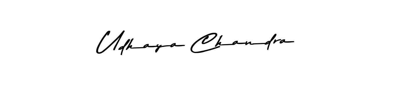 The best way (Asem Kandis PERSONAL USE) to make a short signature is to pick only two or three words in your name. The name Udhaya Chandra include a total of six letters. For converting this name. Udhaya Chandra signature style 9 images and pictures png