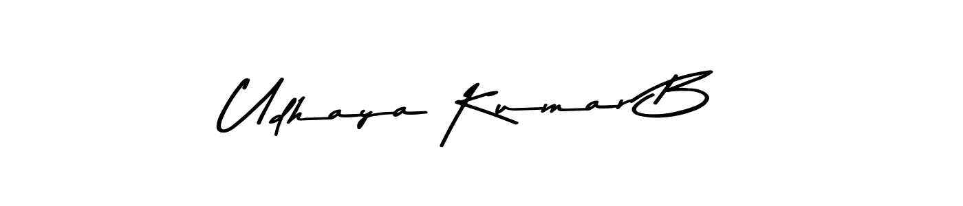 The best way (Asem Kandis PERSONAL USE) to make a short signature is to pick only two or three words in your name. The name Udhaya Kumar B include a total of six letters. For converting this name. Udhaya Kumar B signature style 9 images and pictures png