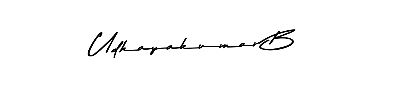 Design your own signature with our free online signature maker. With this signature software, you can create a handwritten (Asem Kandis PERSONAL USE) signature for name Udhayakumar B. Udhayakumar B signature style 9 images and pictures png