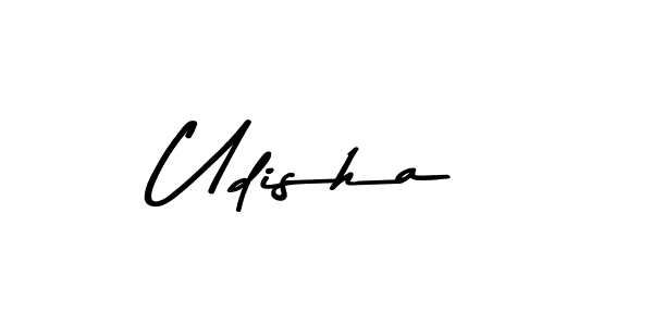 Use a signature maker to create a handwritten signature online. With this signature software, you can design (Asem Kandis PERSONAL USE) your own signature for name Udisha. Udisha signature style 9 images and pictures png