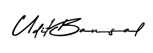 Similarly Asem Kandis PERSONAL USE is the best handwritten signature design. Signature creator online. You can use it as an online autograph creator for name Udit Bansal. Udit Bansal signature style 9 images and pictures png