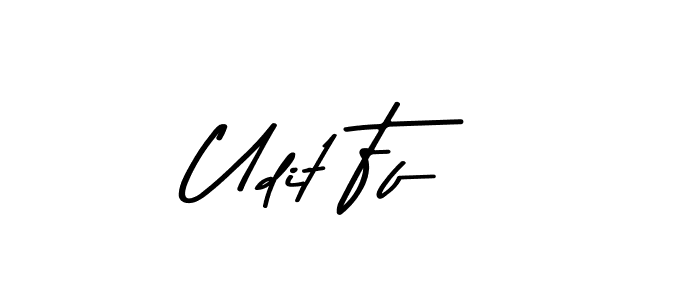 Make a beautiful signature design for name Udit Ff. With this signature (Asem Kandis PERSONAL USE) style, you can create a handwritten signature for free. Udit Ff signature style 9 images and pictures png