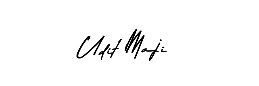 Use a signature maker to create a handwritten signature online. With this signature software, you can design (Asem Kandis PERSONAL USE) your own signature for name Udit Maji. Udit Maji signature style 9 images and pictures png