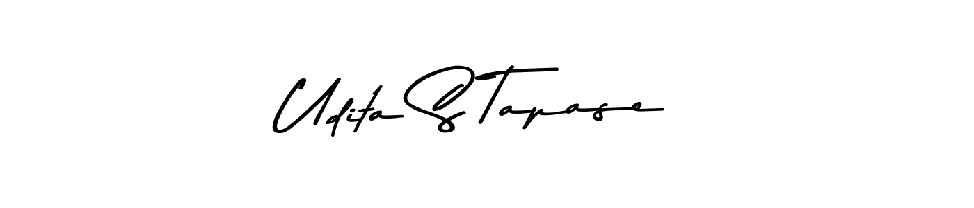 Make a beautiful signature design for name Udita S Tapase. With this signature (Asem Kandis PERSONAL USE) style, you can create a handwritten signature for free. Udita S Tapase signature style 9 images and pictures png