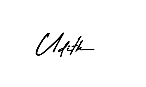 Use a signature maker to create a handwritten signature online. With this signature software, you can design (Asem Kandis PERSONAL USE) your own signature for name Udith. Udith signature style 9 images and pictures png