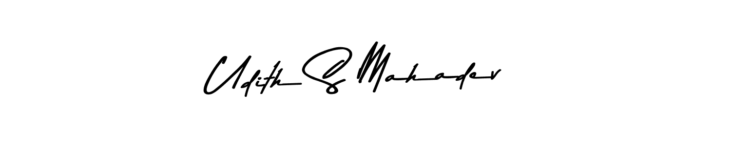 Also we have Udith S Mahadev name is the best signature style. Create professional handwritten signature collection using Asem Kandis PERSONAL USE autograph style. Udith S Mahadev signature style 9 images and pictures png