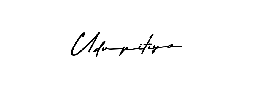 How to make Udupitiya signature? Asem Kandis PERSONAL USE is a professional autograph style. Create handwritten signature for Udupitiya name. Udupitiya signature style 9 images and pictures png