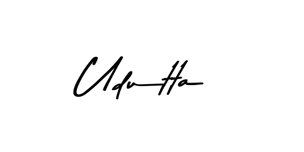 Udutta stylish signature style. Best Handwritten Sign (Asem Kandis PERSONAL USE) for my name. Handwritten Signature Collection Ideas for my name Udutta. Udutta signature style 9 images and pictures png