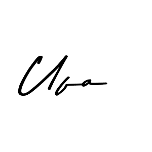 How to make Ufa name signature. Use Asem Kandis PERSONAL USE style for creating short signs online. This is the latest handwritten sign. Ufa signature style 9 images and pictures png