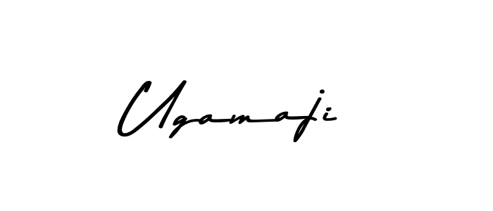 Create a beautiful signature design for name Ugamaji. With this signature (Asem Kandis PERSONAL USE) fonts, you can make a handwritten signature for free. Ugamaji signature style 9 images and pictures png