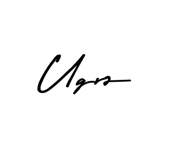 Make a beautiful signature design for name Ugrz. With this signature (Asem Kandis PERSONAL USE) style, you can create a handwritten signature for free. Ugrz signature style 9 images and pictures png