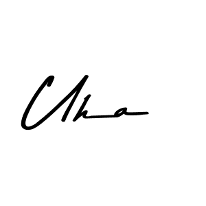 Make a beautiful signature design for name Uha. Use this online signature maker to create a handwritten signature for free. Uha signature style 9 images and pictures png