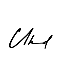 Uhd stylish signature style. Best Handwritten Sign (Asem Kandis PERSONAL USE) for my name. Handwritten Signature Collection Ideas for my name Uhd. Uhd signature style 9 images and pictures png