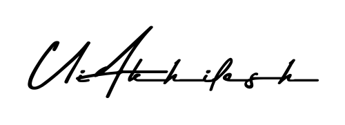 Design your own signature with our free online signature maker. With this signature software, you can create a handwritten (Asem Kandis PERSONAL USE) signature for name Ui Akhilesh. Ui Akhilesh signature style 9 images and pictures png