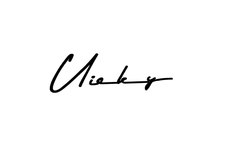 Create a beautiful signature design for name Uieky. With this signature (Asem Kandis PERSONAL USE) fonts, you can make a handwritten signature for free. Uieky signature style 9 images and pictures png