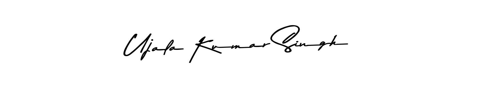 This is the best signature style for the Ujala Kumar Singh name. Also you like these signature font (Asem Kandis PERSONAL USE). Mix name signature. Ujala Kumar Singh signature style 9 images and pictures png