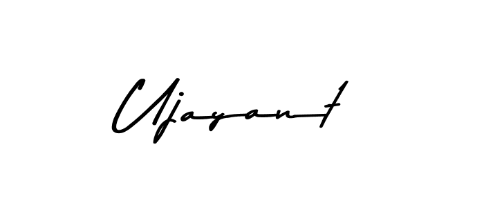 Ujayant stylish signature style. Best Handwritten Sign (Asem Kandis PERSONAL USE) for my name. Handwritten Signature Collection Ideas for my name Ujayant. Ujayant signature style 9 images and pictures png