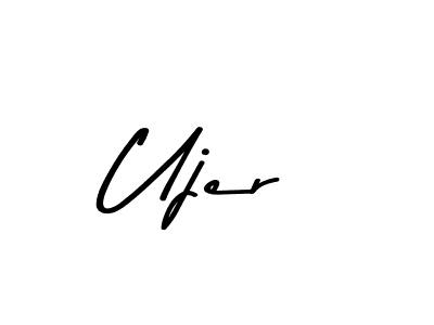 Create a beautiful signature design for name Ujer. With this signature (Asem Kandis PERSONAL USE) fonts, you can make a handwritten signature for free. Ujer signature style 9 images and pictures png