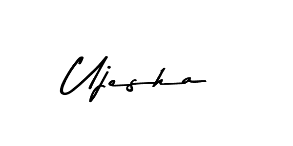 Create a beautiful signature design for name Ujesha. With this signature (Asem Kandis PERSONAL USE) fonts, you can make a handwritten signature for free. Ujesha signature style 9 images and pictures png