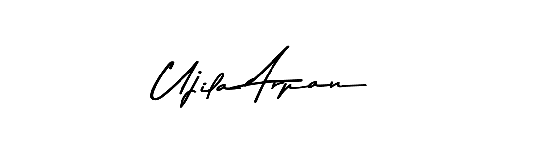 Create a beautiful signature design for name Ujila Arpan. With this signature (Asem Kandis PERSONAL USE) fonts, you can make a handwritten signature for free. Ujila Arpan signature style 9 images and pictures png