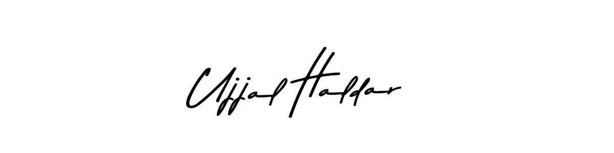 Create a beautiful signature design for name Ujjal Haldar. With this signature (Asem Kandis PERSONAL USE) fonts, you can make a handwritten signature for free. Ujjal Haldar signature style 9 images and pictures png