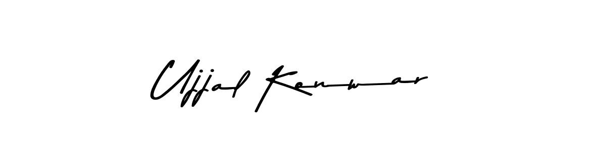 Make a beautiful signature design for name Ujjal Konwar. With this signature (Asem Kandis PERSONAL USE) style, you can create a handwritten signature for free. Ujjal Konwar signature style 9 images and pictures png