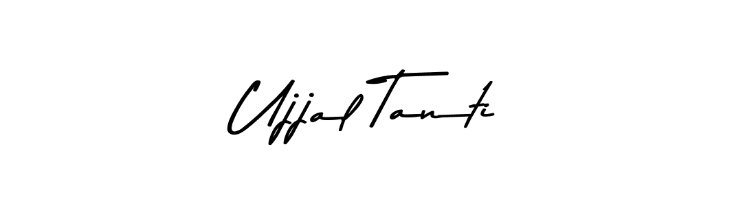 Make a beautiful signature design for name Ujjal Tanti. With this signature (Asem Kandis PERSONAL USE) style, you can create a handwritten signature for free. Ujjal Tanti signature style 9 images and pictures png