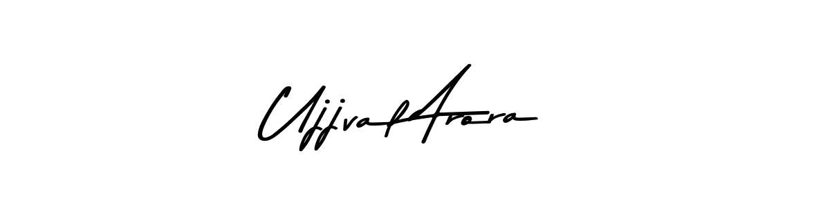 Ujjval Arora stylish signature style. Best Handwritten Sign (Asem Kandis PERSONAL USE) for my name. Handwritten Signature Collection Ideas for my name Ujjval Arora. Ujjval Arora signature style 9 images and pictures png