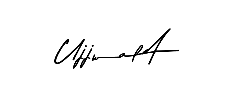 Ujjwal A stylish signature style. Best Handwritten Sign (Asem Kandis PERSONAL USE) for my name. Handwritten Signature Collection Ideas for my name Ujjwal A. Ujjwal A signature style 9 images and pictures png