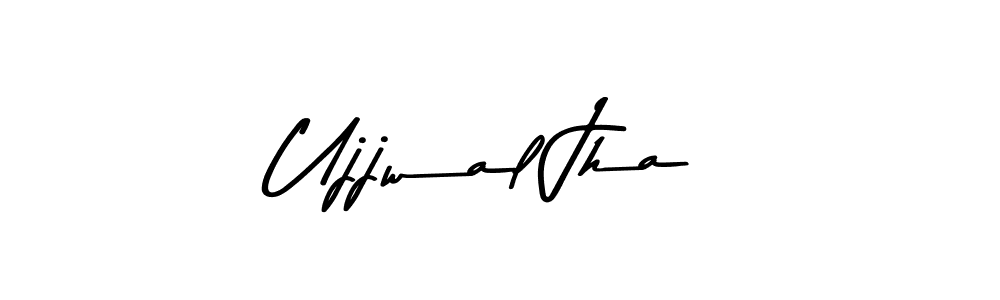 The best way (Asem Kandis PERSONAL USE) to make a short signature is to pick only two or three words in your name. The name Ujjwal Jha include a total of six letters. For converting this name. Ujjwal Jha signature style 9 images and pictures png