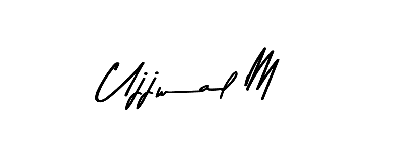 Make a beautiful signature design for name Ujjwal M. Use this online signature maker to create a handwritten signature for free. Ujjwal M signature style 9 images and pictures png