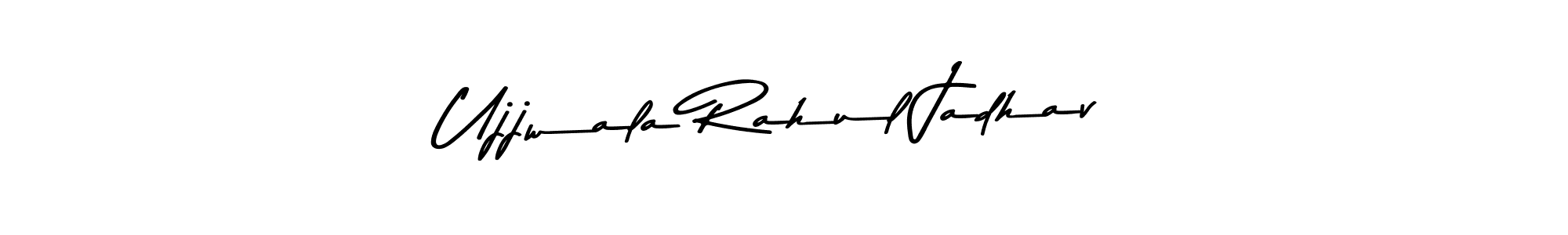 Create a beautiful signature design for name Ujjwala Rahul Jadhav. With this signature (Asem Kandis PERSONAL USE) fonts, you can make a handwritten signature for free. Ujjwala Rahul Jadhav signature style 9 images and pictures png