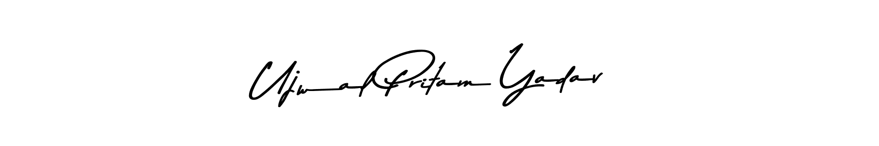 Make a beautiful signature design for name Ujwal Pritam Yadav. Use this online signature maker to create a handwritten signature for free. Ujwal Pritam Yadav signature style 9 images and pictures png