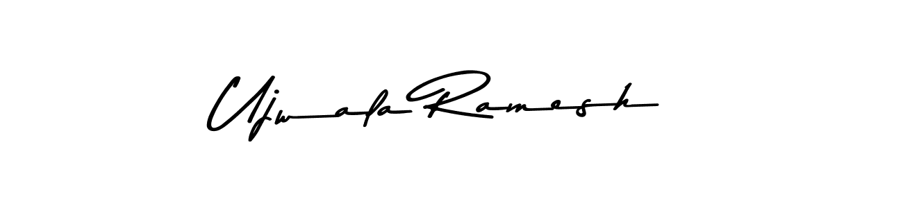 Similarly Asem Kandis PERSONAL USE is the best handwritten signature design. Signature creator online .You can use it as an online autograph creator for name Ujwala Ramesh. Ujwala Ramesh signature style 9 images and pictures png