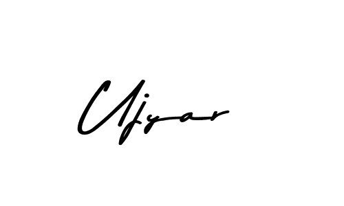 Create a beautiful signature design for name Ujyar. With this signature (Asem Kandis PERSONAL USE) fonts, you can make a handwritten signature for free. Ujyar signature style 9 images and pictures png