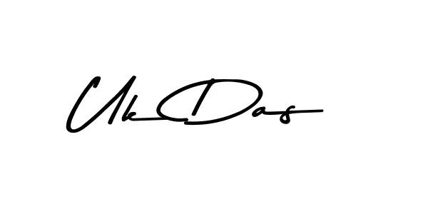 Uk Das stylish signature style. Best Handwritten Sign (Asem Kandis PERSONAL USE) for my name. Handwritten Signature Collection Ideas for my name Uk Das. Uk Das signature style 9 images and pictures png
