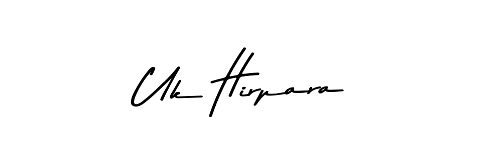 Make a beautiful signature design for name Uk Hirpara. Use this online signature maker to create a handwritten signature for free. Uk Hirpara signature style 9 images and pictures png