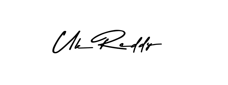 You should practise on your own different ways (Asem Kandis PERSONAL USE) to write your name (Uk Reddy) in signature. don't let someone else do it for you. Uk Reddy signature style 9 images and pictures png